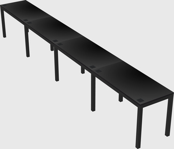 Rectangular desk