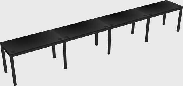 Rectangular desk