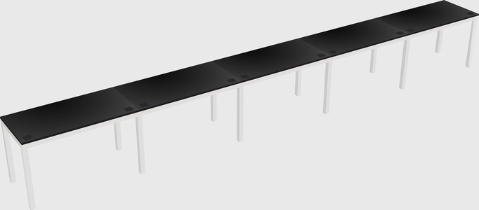 Rectangular desk