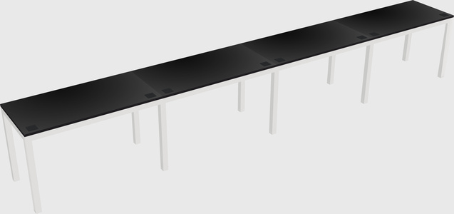 Rectangular desk