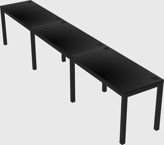 Rectangular desk