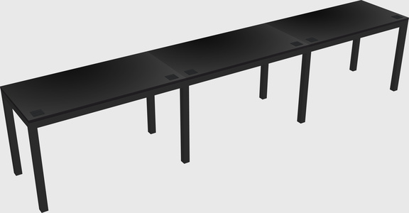 Rectangular desk