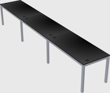 Rectangular desk