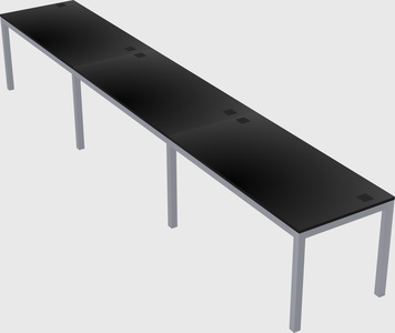 Rectangular desk