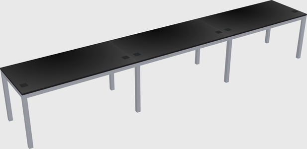Rectangular desk