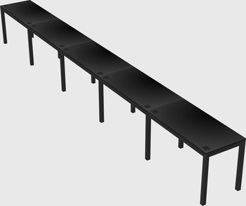 Rectangular desk