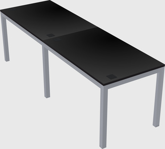 Rectangular desk