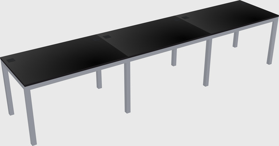 Rectangular desk