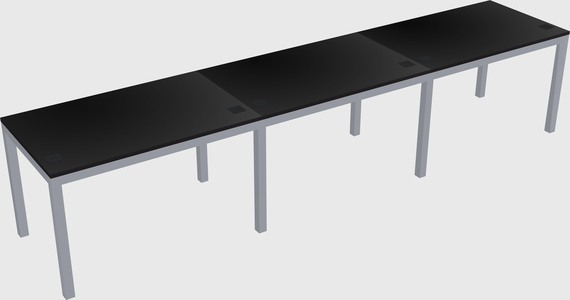 Rectangular desk