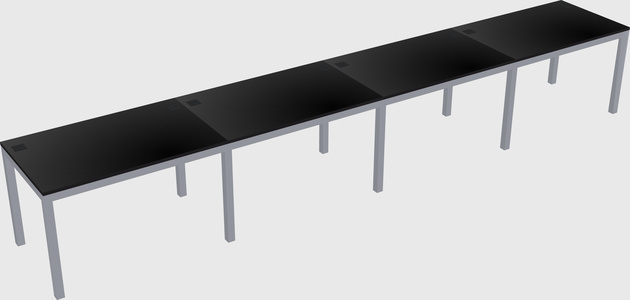 Rectangular desk