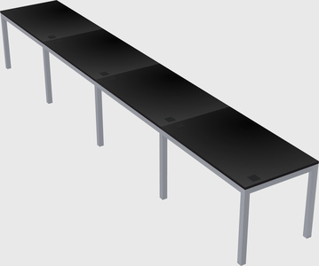 Rectangular desk