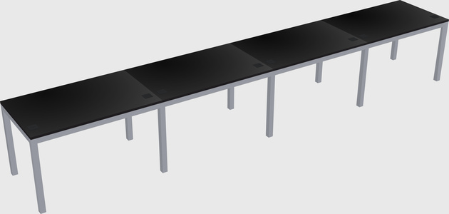 Rectangular desk