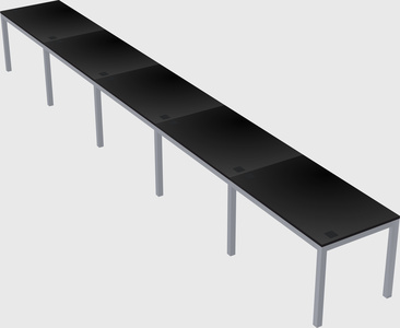 Rectangular desk