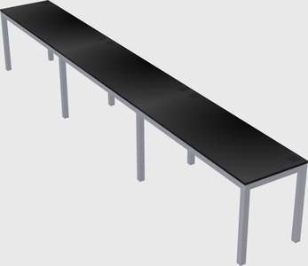 Rectangular desk