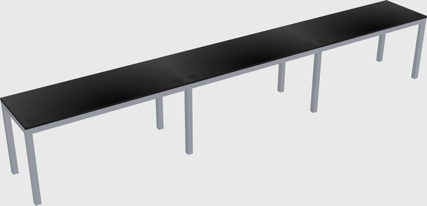 Rectangular desk