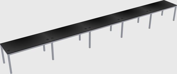 Rectangular desk