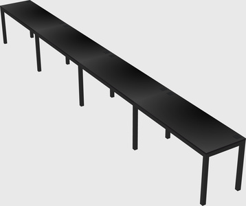 Rectangular desk
