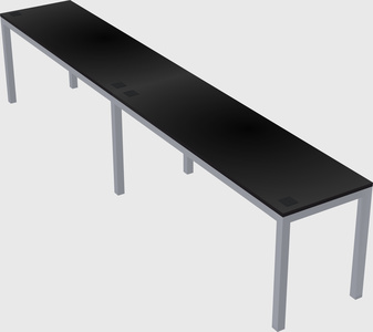 Rectangular desk