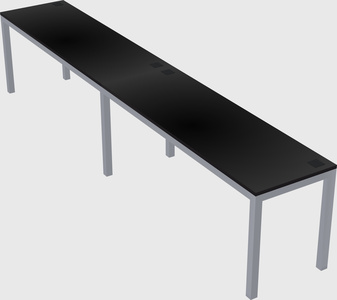 Rectangular desk