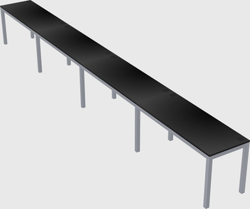 Rectangular desk