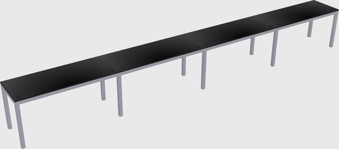 Rectangular desk