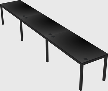 Rectangular desk