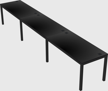 Rectangular desk