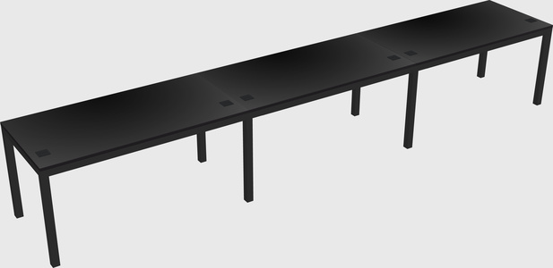 Rectangular desk