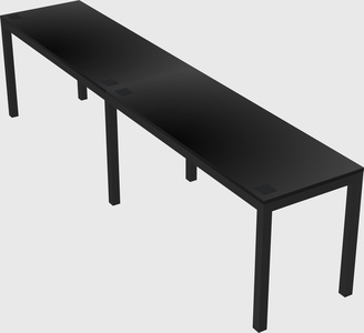 Rectangular desk