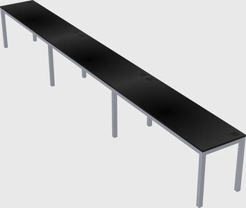 Rectangular desk