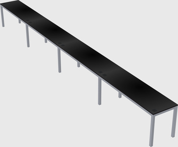 Rectangular desk