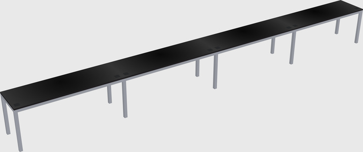 Rectangular desk