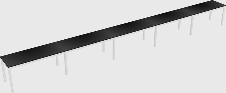 Rectangular desk