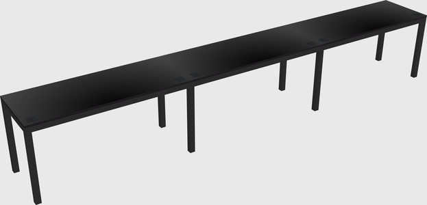 Rectangular desk
