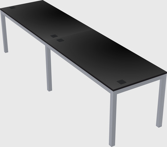 Rectangular desk