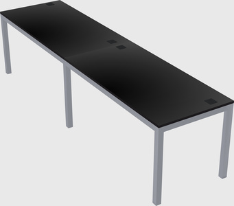 Rectangular desk