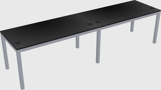 Rectangular desk