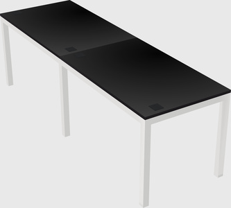 Rectangular desk
