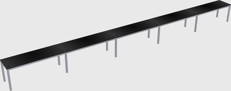 Rectangular desk