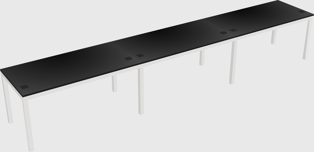 Rectangular desk