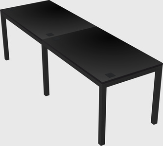 Rectangular desk