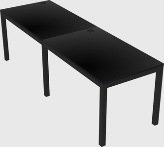 Rectangular desk
