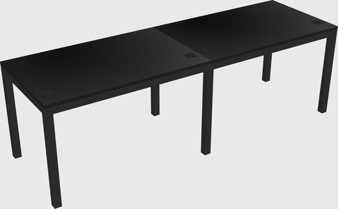 Rectangular desk