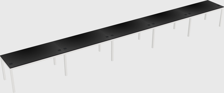 Rectangular desk