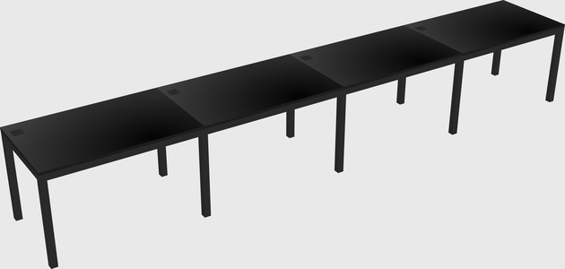 Rectangular desk