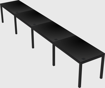 Rectangular desk