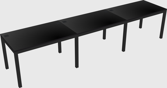 Rectangular desk