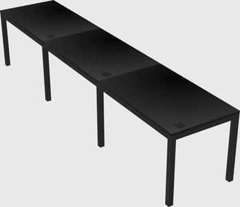 Rectangular desk