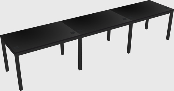 Rectangular desk