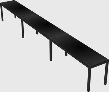 Rectangular desk